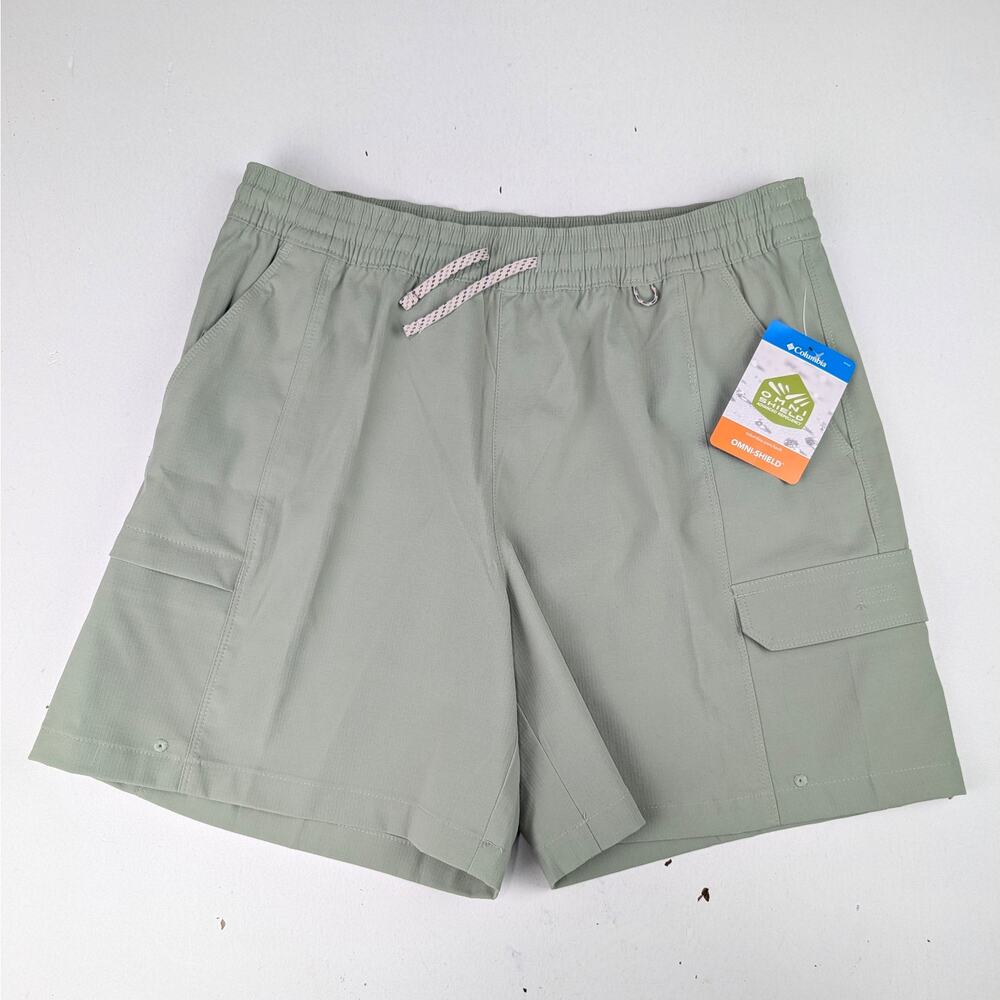 Columbia Girls Large Tech Trail Utility Shorts - Safari Green